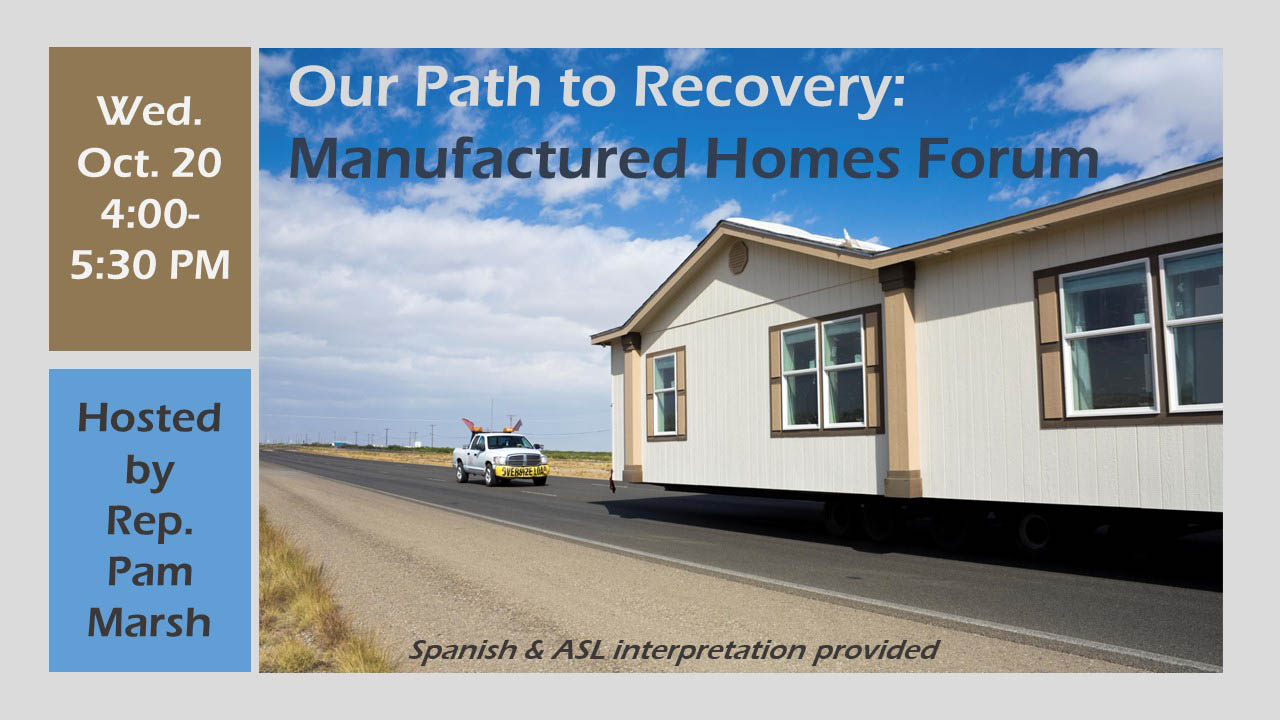 Representative Pam Marsh manufacturedhomeparks